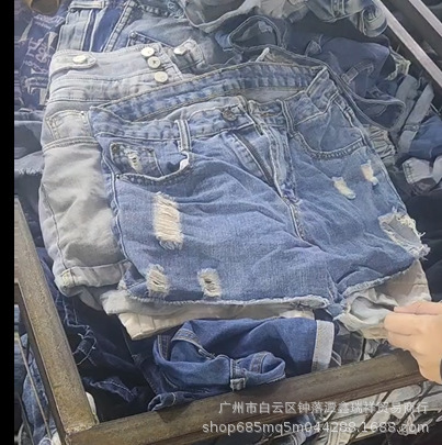Second-Hand Clothes Old Export Africa Southeast Asia Denim Super Short Pants Fashion Pants Full of Youthful Vitality Cool