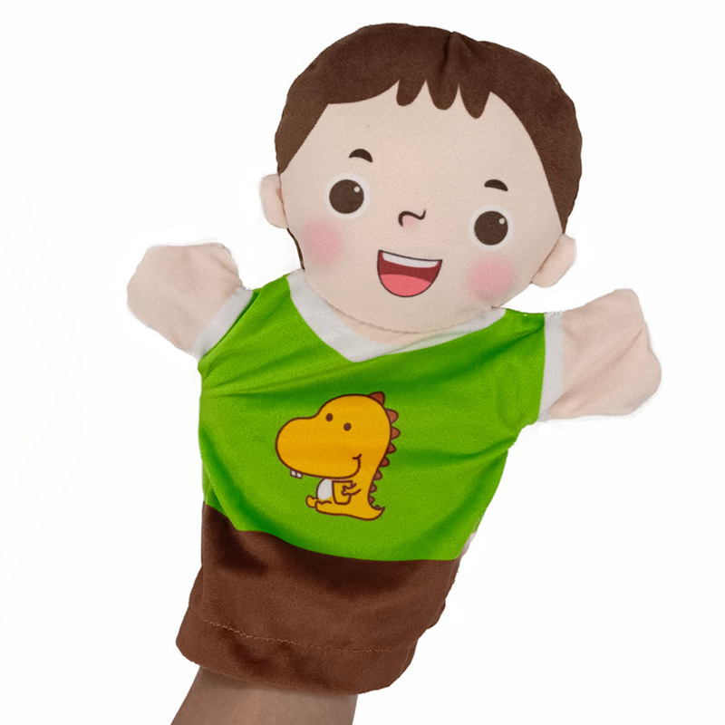 Family puppet kindergarten story performance props figure interactive toy ventriloquy doll gloves comfort doll