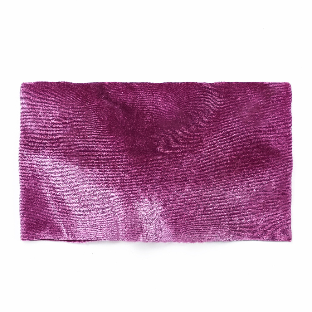 Cross-border European and American new children's hair accessories baby solid color wide headband baby flannel bow elastic hair band suit_voghion.com