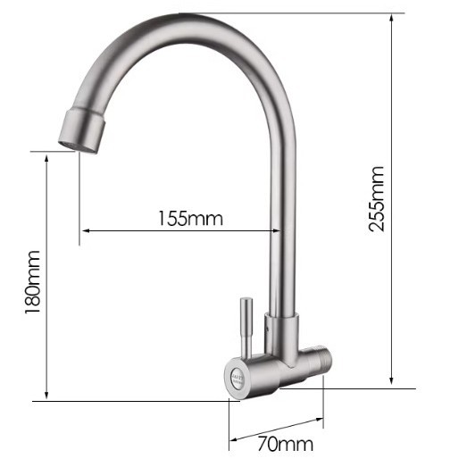 Acero inoxidable comercio exterior cocina grifo lavabo fría y caliente lavabo de verduras lavabo frío extracción de agua caliente