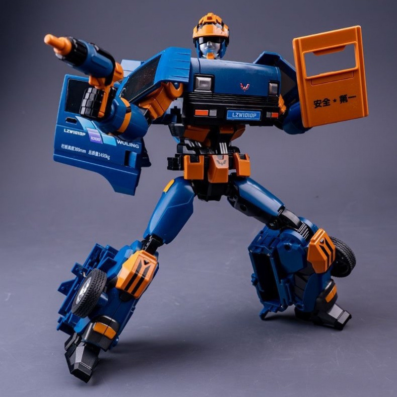 Transforming Mecha Wuling Micro Truck Model Robot Children's Figurine Boy's Gift Toy