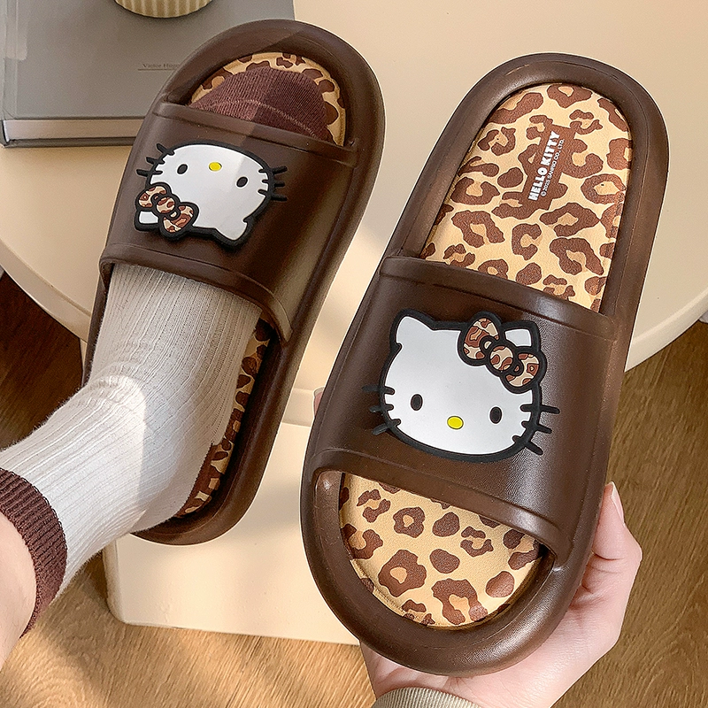 Шлёпанцы-платформа (Hello Kitty) — противоскользящие, с амортизирующей стелькой, размеры 36–41