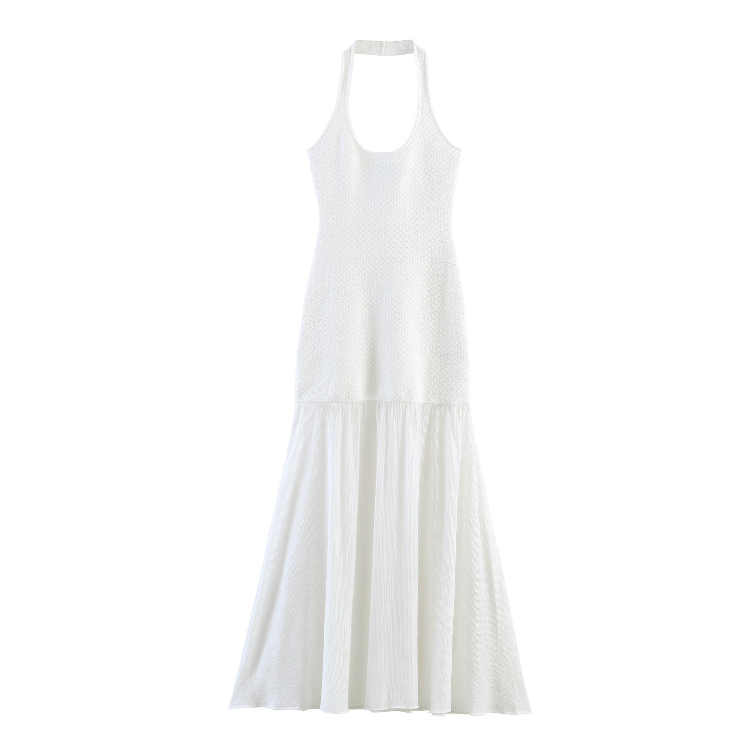 ZA comercio exterior al por mayor estilo francés de moda de mujer colgante estilo de costura vestido de punto 4192070250