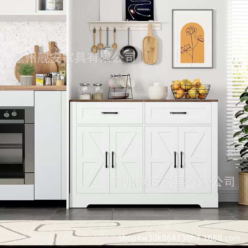 Sideboard Panel Furniture Modern with Drawer Cabinet Coffee Bar Amazon Cross-Border Source Factory Wholesale Sideboard