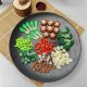Simulated Mini Green Cabbage Tomato Size Mushroom Broccoli Lotus Root Slices Lentil Model Toy Food Display Props