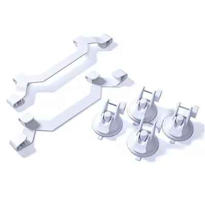 Cross-Border Exclusive Supply: Mini Car Suction Cup Holder, No-Drill Suction Cup Holder, Dual-Use Holder for Car Interior and Roof (Roof rack) - suction-cup-holder-white