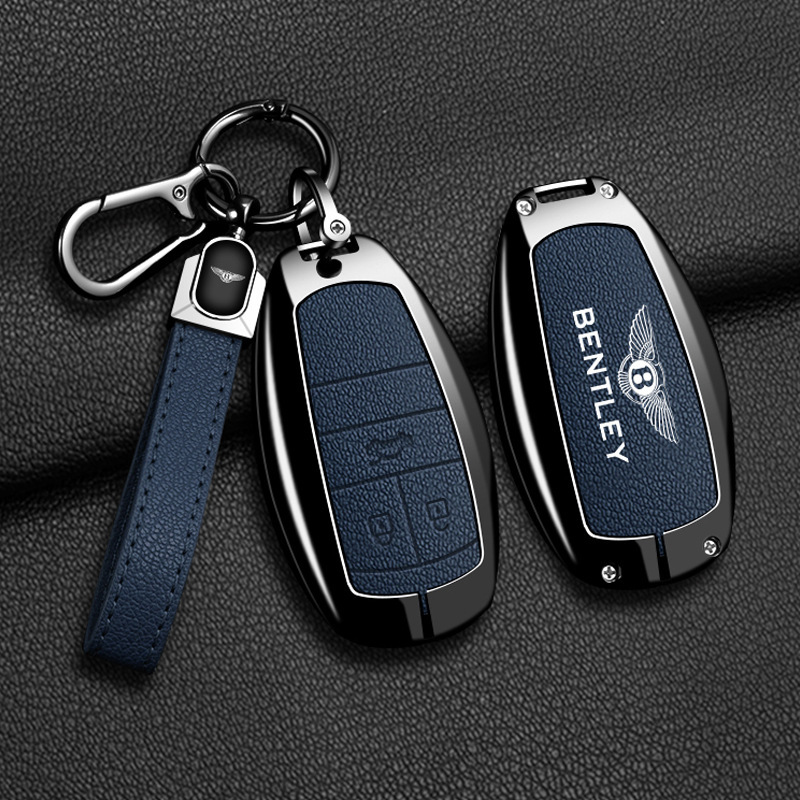 Suitable for Bentley Key Cover Car Continental/Mulsanne Key Bag Flying Spur/Bentley Key Chain Shell High-End Men and Women