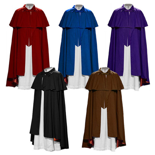New Medieval King's Guard Cape Halloween Costume Renaissance Cloak Mantle Xinbo Yuan