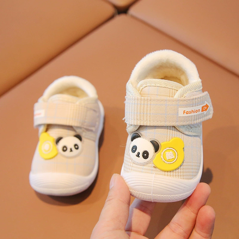 Demi-season shoes, children's cartoon keep warm footwear for early age, 0-2 years
