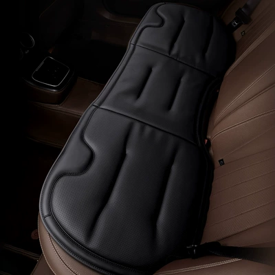 Original Car Leather Perforated Breathable Car | Seat cushion, seat cover - premium-black-rear-three-seatssingle-pack