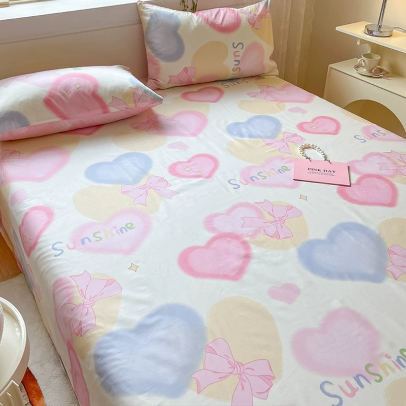 Sombrilla de cama de algodón pieza individual 100 ins de algodón puro estilo princesa verano individual dormitorio de estudiantes doble niños sábana kang individual