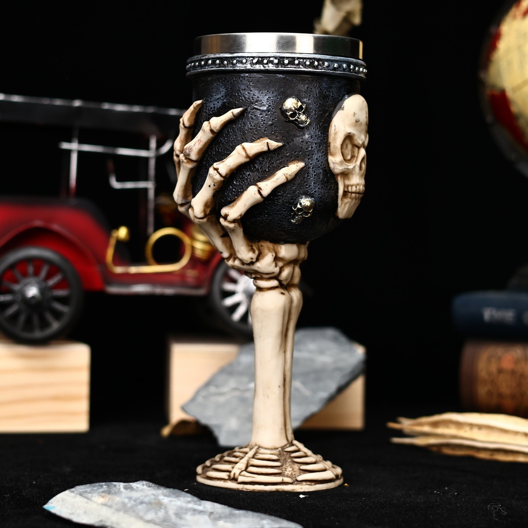 Nuevo antiguo fósil de dragón transfronterizo taza de vino de acero inoxidable taza de cóctel regalos creativos regalos creativos