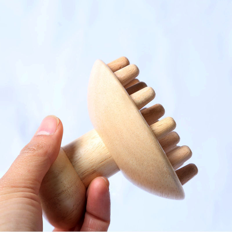 ケヤキマッサージ器「筋棒掻爬経絡疎通棒マッサージカップキノコ頭部マッサージ器マッサージセット」|undefined