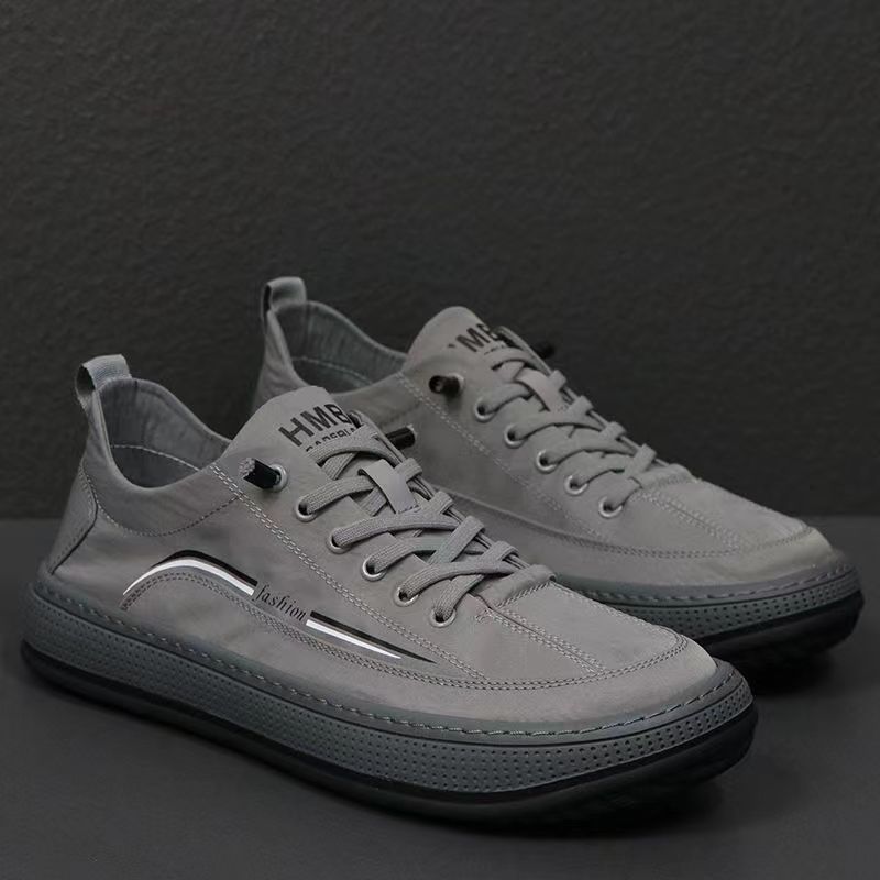 Men's shoes old Beijing cloth shoes youth trend leisure sports shoes summer breathable thin style canvas shoes flat low top shoes