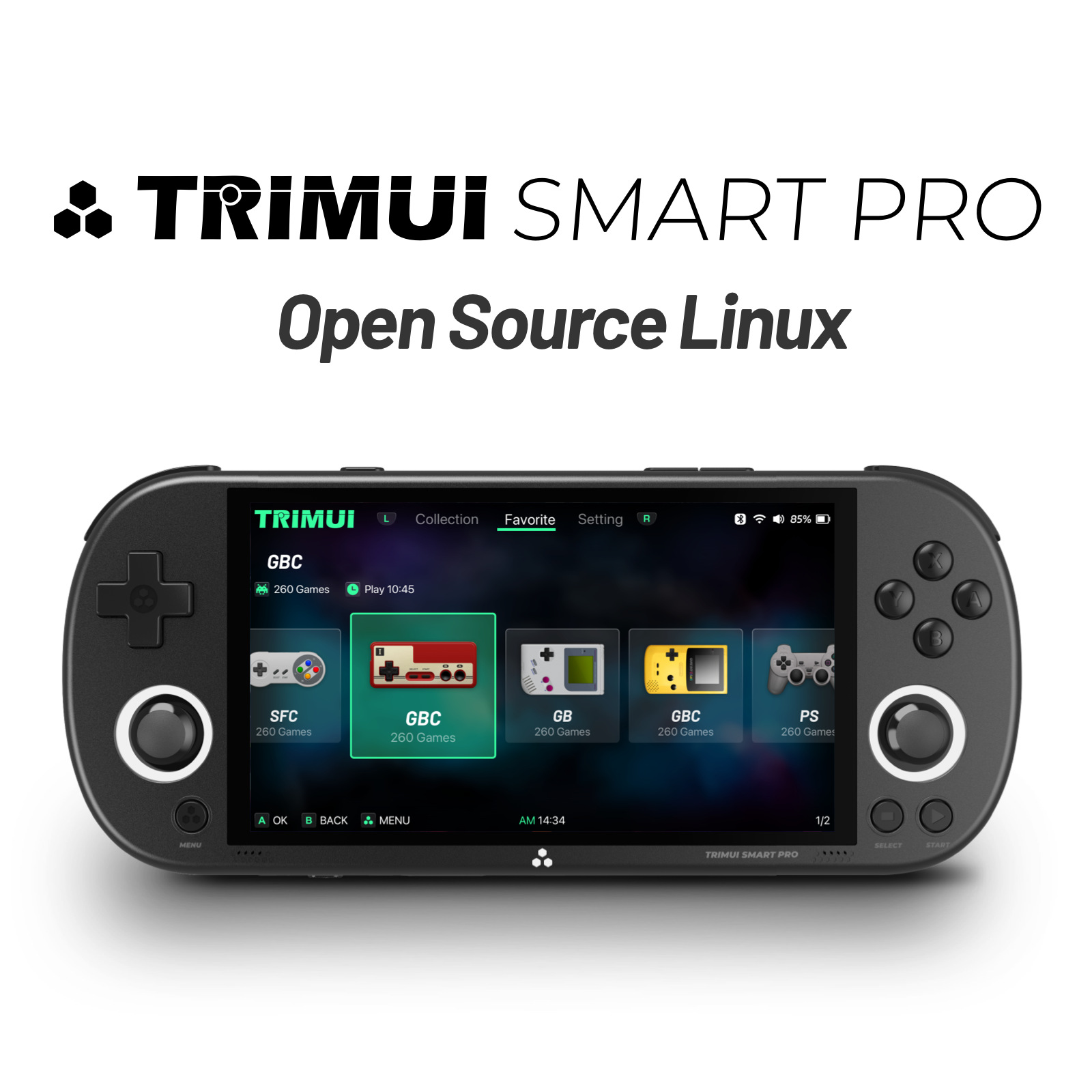 Comercio exterior transfronterizo TRIMUI SMART PRO consola de juegos de mano nueva computadora de mano de código abierto retro nostálgico portátil