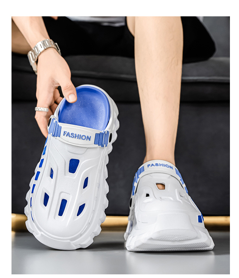 Herr sommar kuddade tofflor halkfria strand sandaler_voghion.com