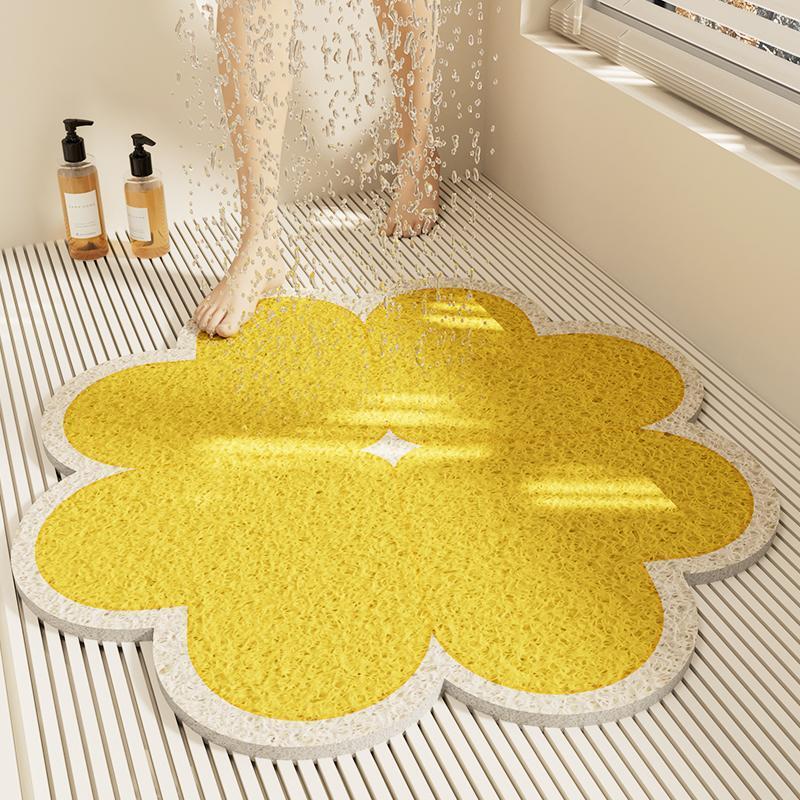 Bathroom Floor Mat, Shower Room, Hollow Wire Ring Floor Mat, Bathroom Non-Slip Foot Mat, Toilet Drain Mat, Drop Shipping