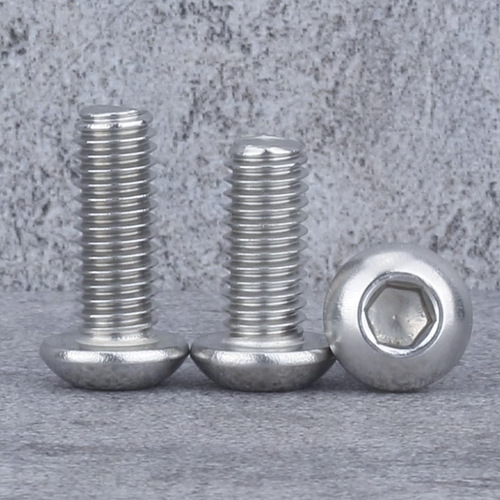 201 Stainless Steel Semi-round Head Hexagonal Screws Wholesale Bolts Pan Head Hexagonal Screws M4/M5/M6/M8