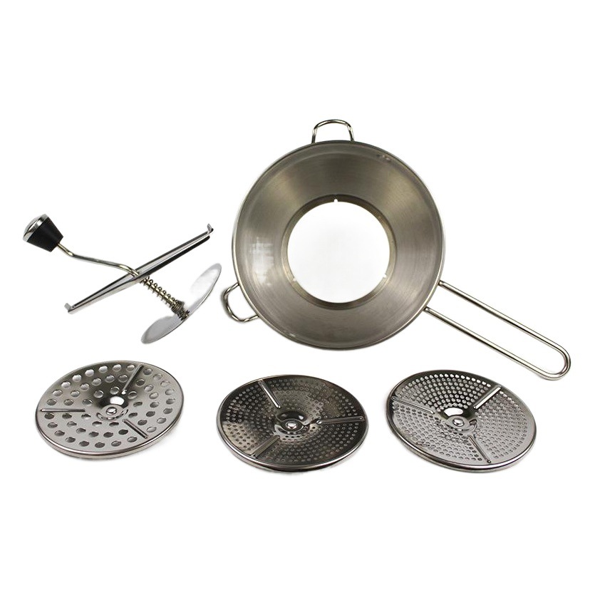 De Acero inoxidable licuadora de alimentos vegetales y frutas para bebés mermelada de alimentos Molino de puré de patatas fabricante grinder en stock al por mayor