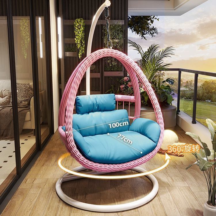 Cestas de suspensión al aire libre casera swing nido de pájaros silla de caña silla de patio doble mecedora hamaca interior balcón silla perezosa