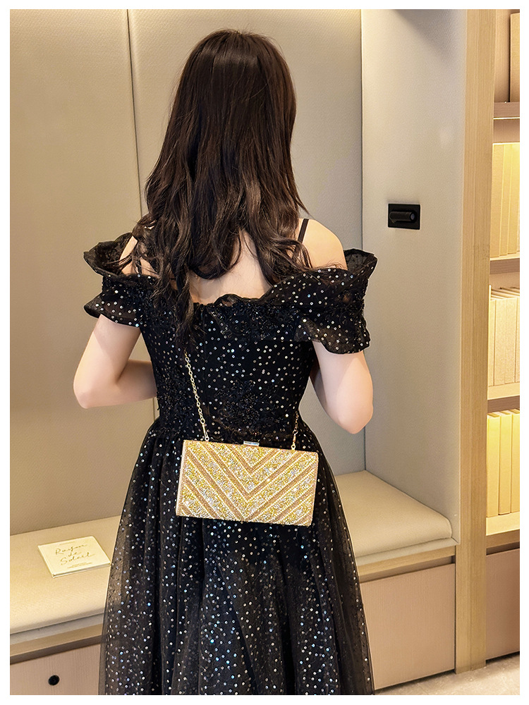2025 Cross-border new dinner bag, European and American women's handbag, diamond-encrusted banquet clutch, evening dress bag, women's bag undefined