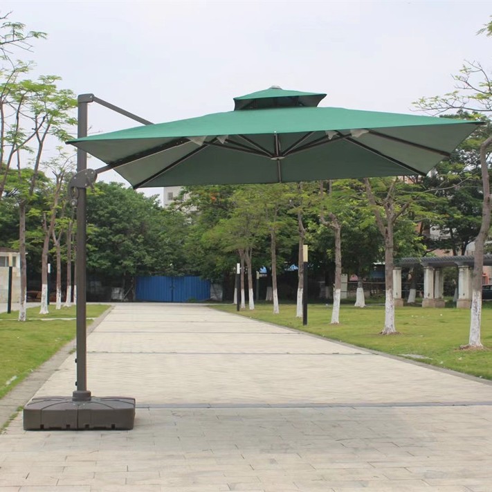 Sombrilla al aire libre patio al aire libre cielo abierto gran paraguas romano cafetería leche tienda de té área de ocio diseño carpa paraguas grande