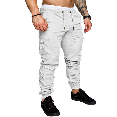casual sports solid color trousers