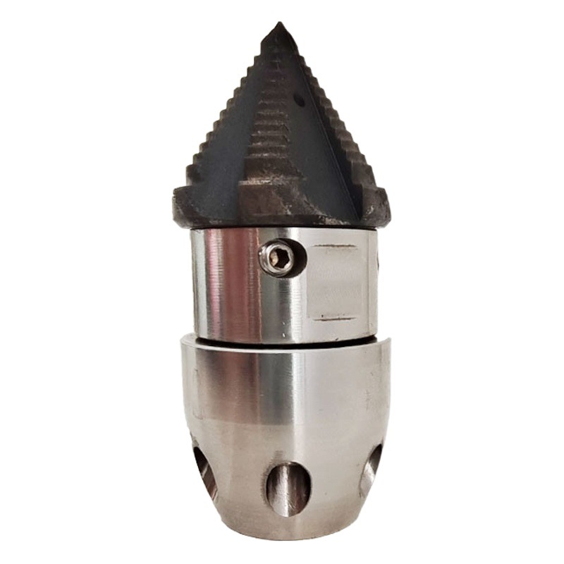 0,4 kg de alta presión boquilla giratoria de acero inoxidable de la draga de alcantarillado pagoda trueno dragado de limpieza de la suciedad del bloque de aceite