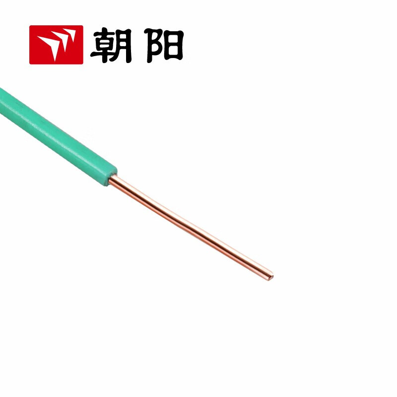 Chaoyang cable eléctrico ZB-BV alambre ignífugo estándar nacional cable de un solo núcleo de cobre cable de iluminación de núcleo 1.5 cuadrado verde 200 metros