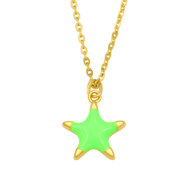 Simple Starfish Pendant Necklace display picture 5