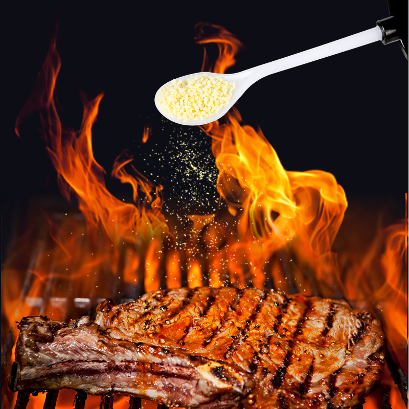 Cuchara cubierta integrada botella de condimento cocina sellada botella de condimento a prueba de humedad sal controlada MSG azúcar blanco combinación de sub-botella