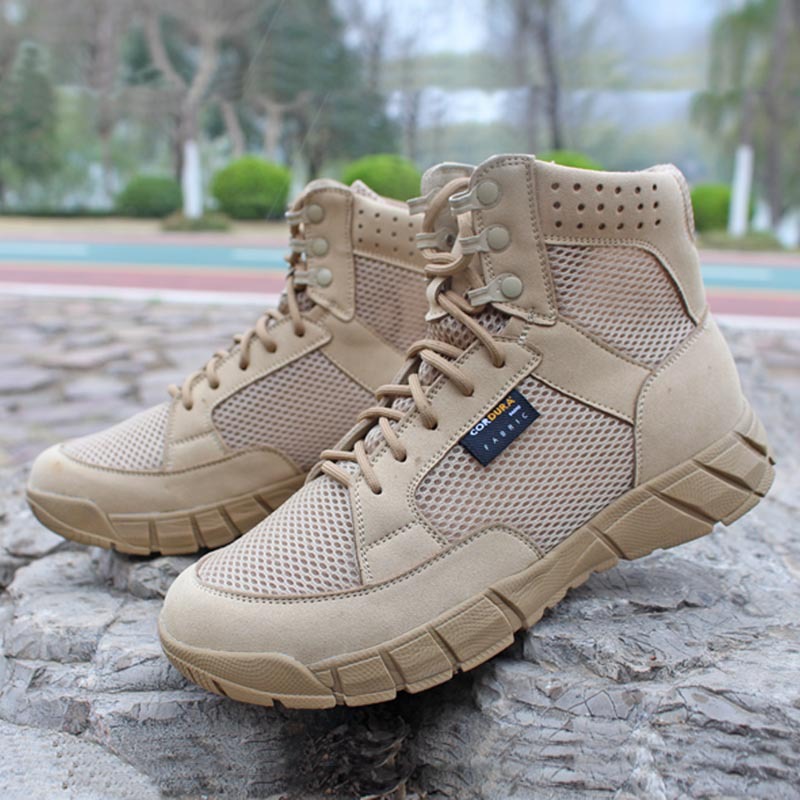 夏季作训靴男户外运动战术鞋防滑耐磨徒步登山鞋透气沙漠作战训靴