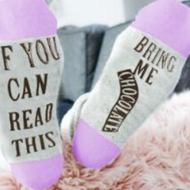 Spot chocolate soles letter socks IF you can English socks cotton socks for men and women