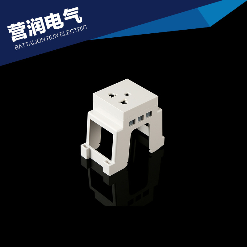 厂家直供 美式导轨式插座 英规模数化插座 C45美标卡机柜插座