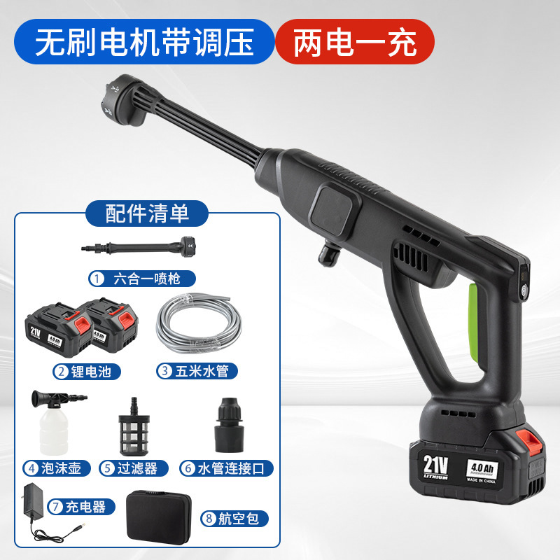 Brushless motor, two batteries and one charger
