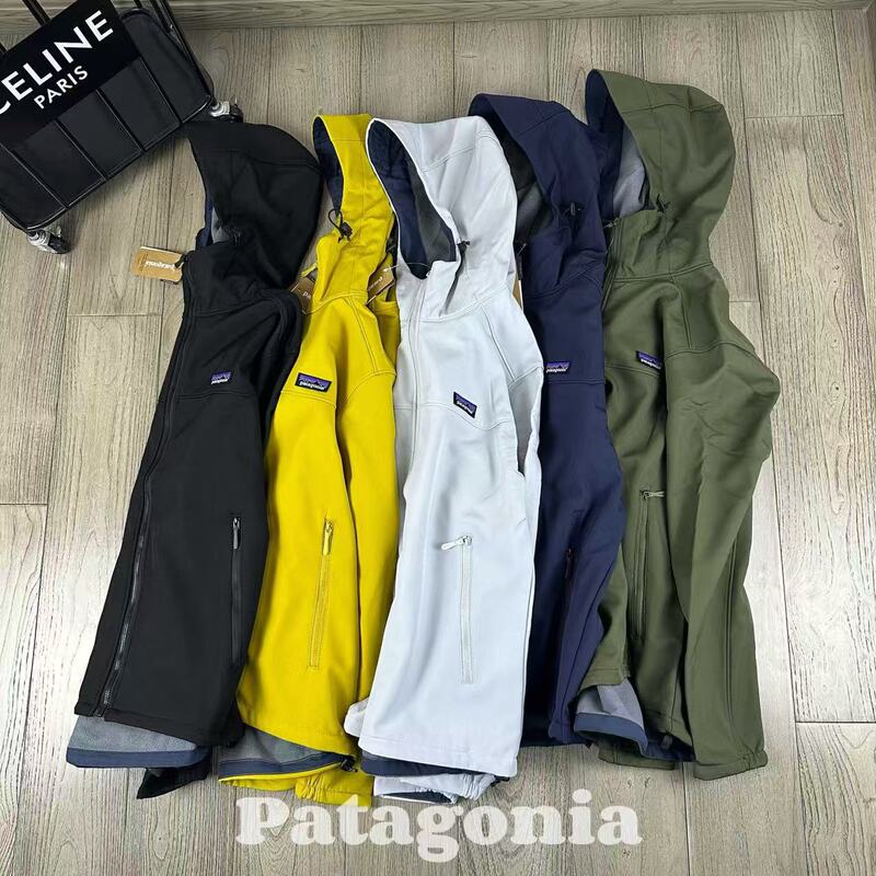 Pata Autumn Outdoor Hooded Softshell Jacket Couple's Versatile Five-Color Jacket Coat