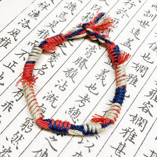 Xizang-style finished five-color rope hand-woven cotton rope hand-woven color wholesale ethnic style original female bracelet artistic