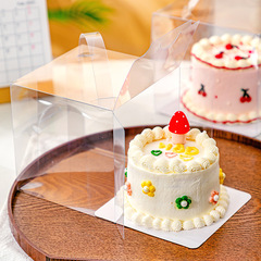 Four inch cake box portable transparent 2/3/5/6/8 inch thousand layer dessert heightened box wholesale cake packaging box