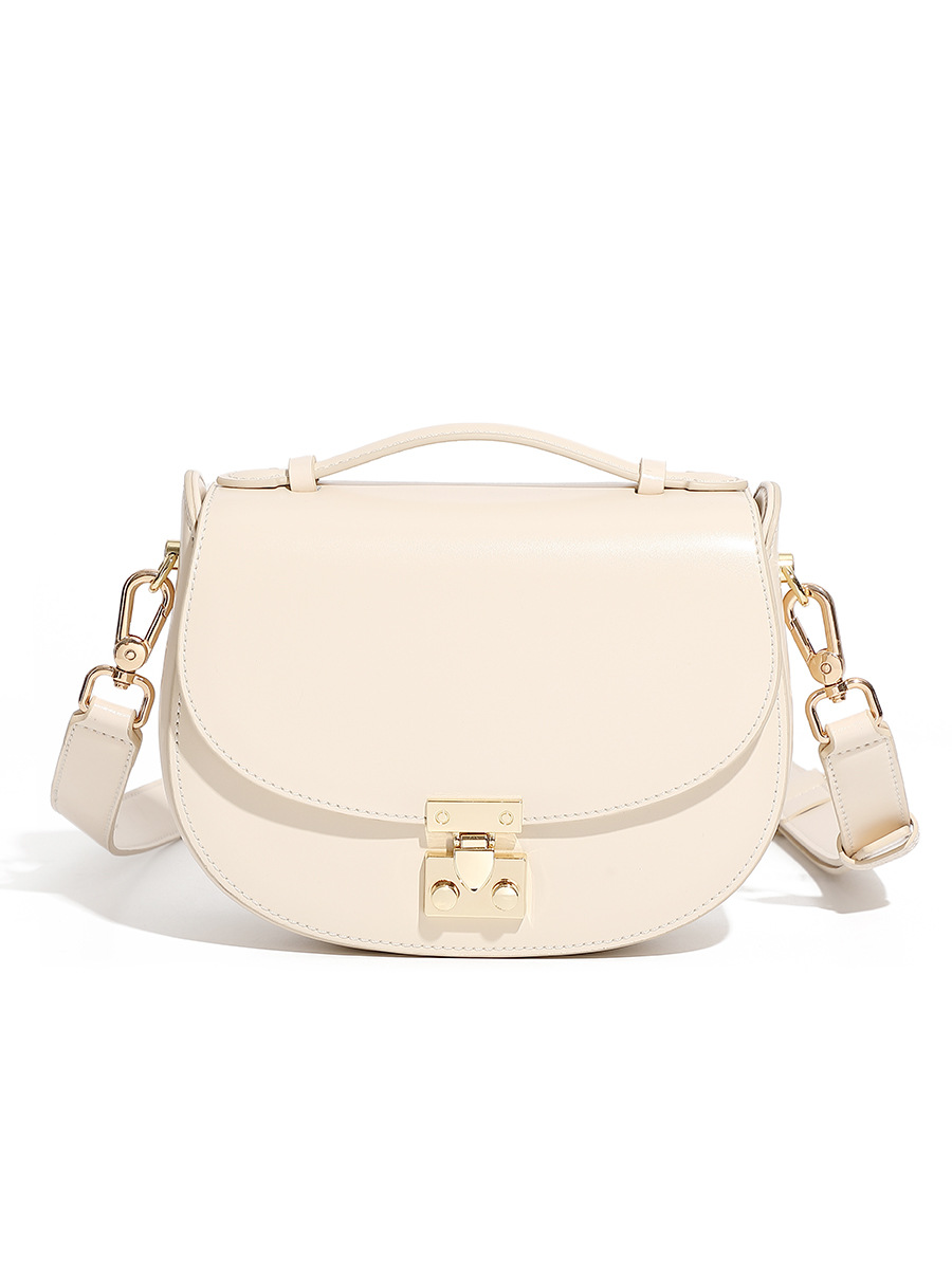 2026 New Half-Moon Genuine Leather Bag Versatile Textured Shoulder Bag Crescent Bag Handheld Saddle Bag For Women - Thumbnail 7