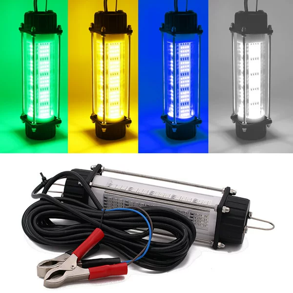 LED high-power underwater fishing lamp 120W 180W high quality night fishing lamp waterproof fish guide