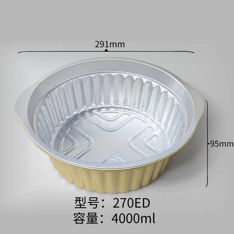Caja de papel de aluminio de oro aislamiento caja de embalaje de alimentos cubiertos para llevar caja de embalaje de comida barbacoa
