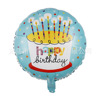 18 -inch birthday happy circular aluminum film balloon Happy Birthday aluminum foil balloon new children's toys