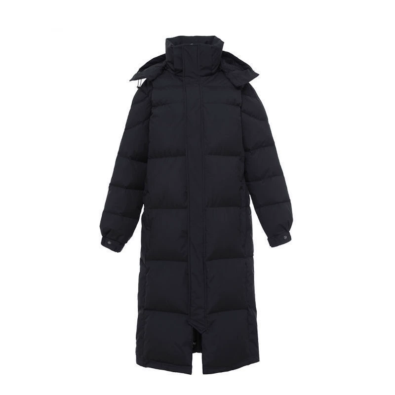 Long down jacket with down, set, maxi length, Korean style, oversize, increased thickness