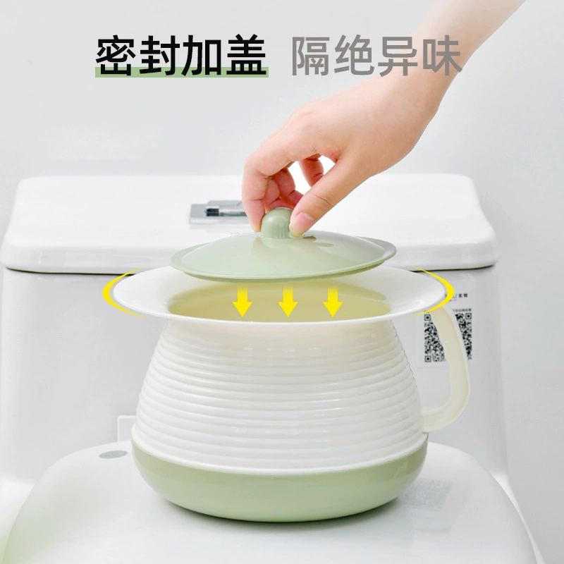 Пластиковый утолщенный детский поддон с плевательницей для пожилых людей, горшок для мочи, бытовой мужской и женский горшок для мочи для спальни с крышкой