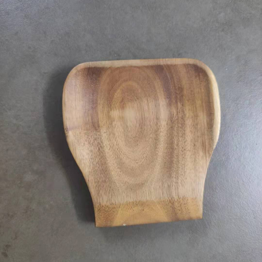 Soporte de cuchara de madera transfronterizo Venta caliente cuchara de madera almohadilla de aislamiento de aceite bandeja de cuchara comercial para el hogar almohadilla de cuchara Logotipo de letras