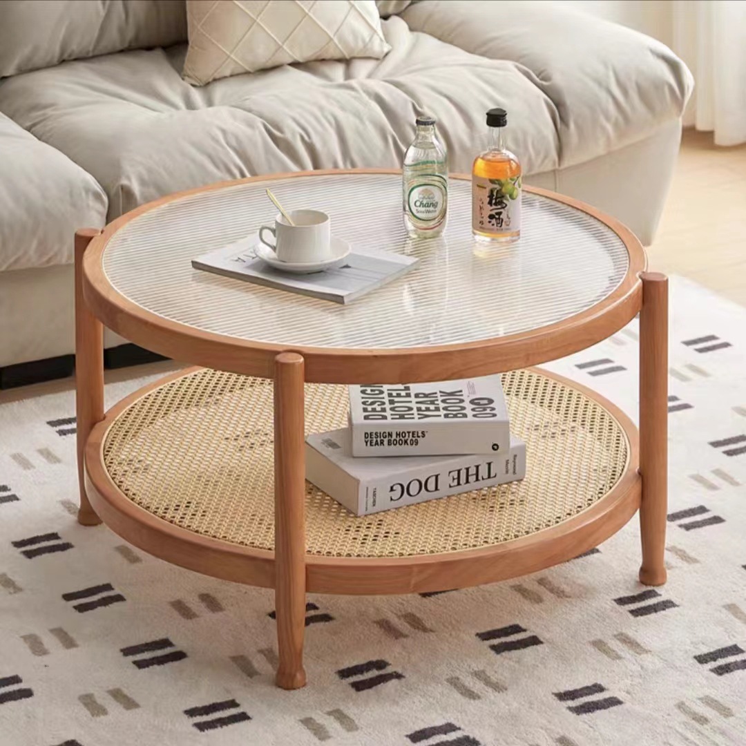 대형 원형 테이블(체리색)