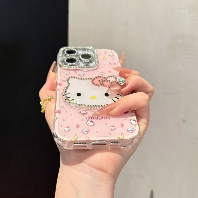 iPhone16promax Apple 15 携帯電話ケース 14 新型 13 に適した高見えする新しい立体猫ダイヤモンド|undefined