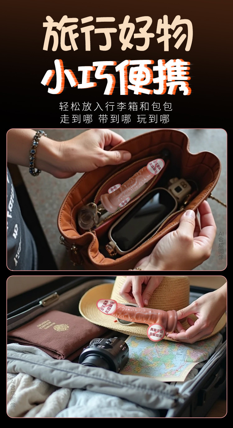 Alien-Shaped Silicone Dildo, Soft Flesh Manual Large Size for Women — detail image 13