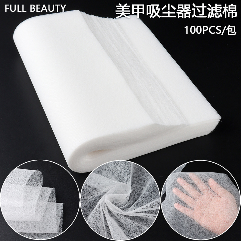 Full Beauty's New Disposable Manicure Vacuum Cleaner Filter Cotton Mesh Dust Can Be Cut for Nail Salons Full Beauty's New Disposable Manicure Vacuum Cleaner Filter Cotton Mesh Dust Can Be Cut for Nail Salons