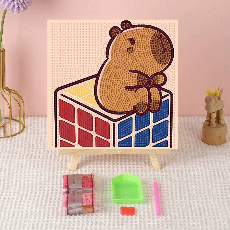 Алмазная вышивка (canvas) Genshin Impact DIY, 20×20 / 30×30, деревянная внутренняя рама и набор инструментов